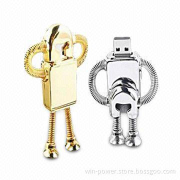 Robot USB Drive, Metal USB Stick, Promotional Pen Drive